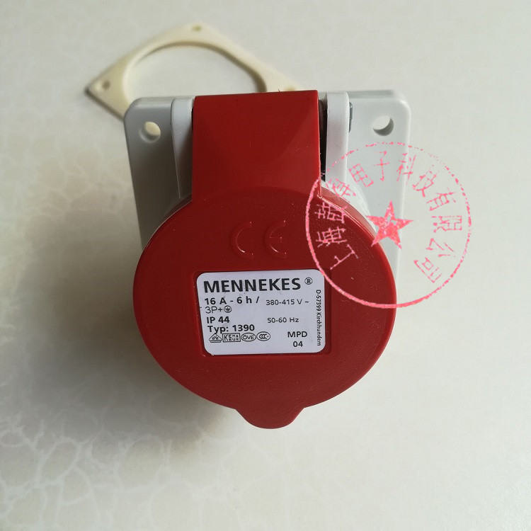 MENNEKES曼奈柯斯TYP-1390暗装插座直插式400V/4P/16A/IP44