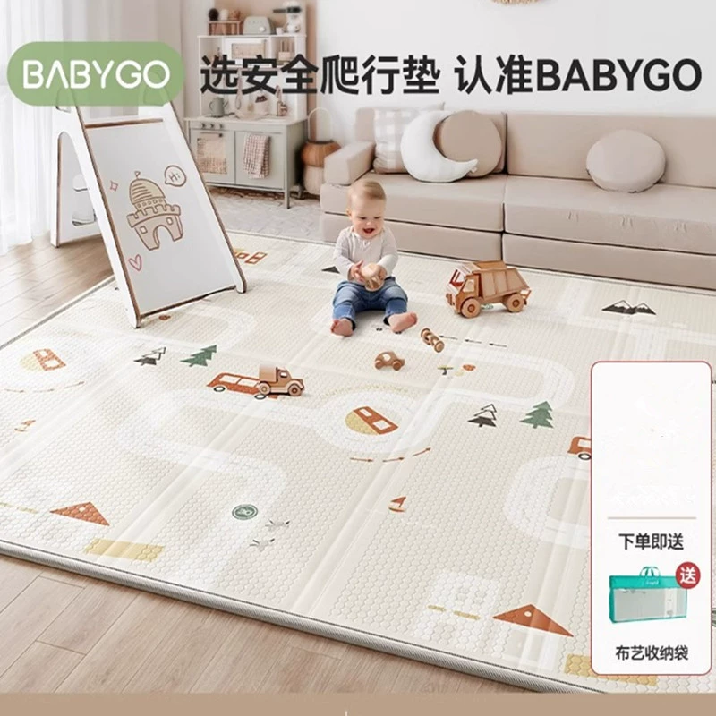 Babygo коврик для ползания, утолщённый детский напольный коврик для дома XPE, складной, грязеотталкивающий, коврик для ползания детей типа A