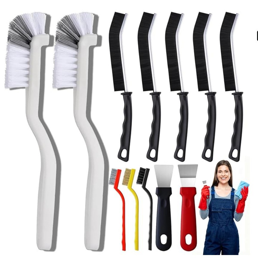 납작한 헤드형 스토브 브러쉬 12종 세트