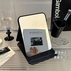 Folding small mirror makeup mirror student dormitory men's dressing mirror desktop desktop for standing home portable