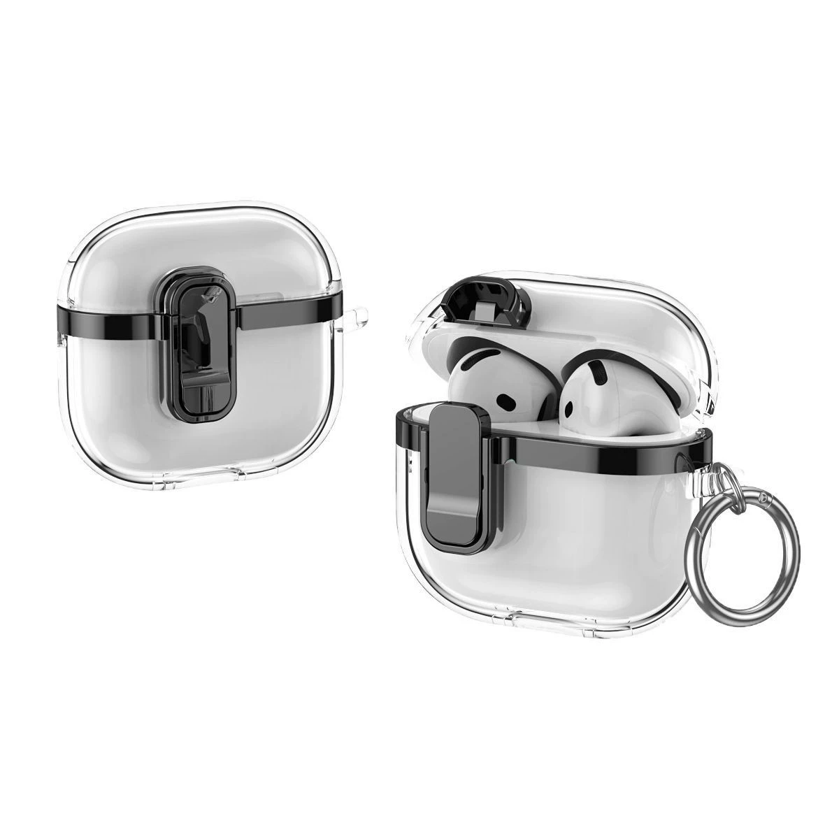Apple, compatible wireless headphones, transparent protective case, bluetooth, pro3