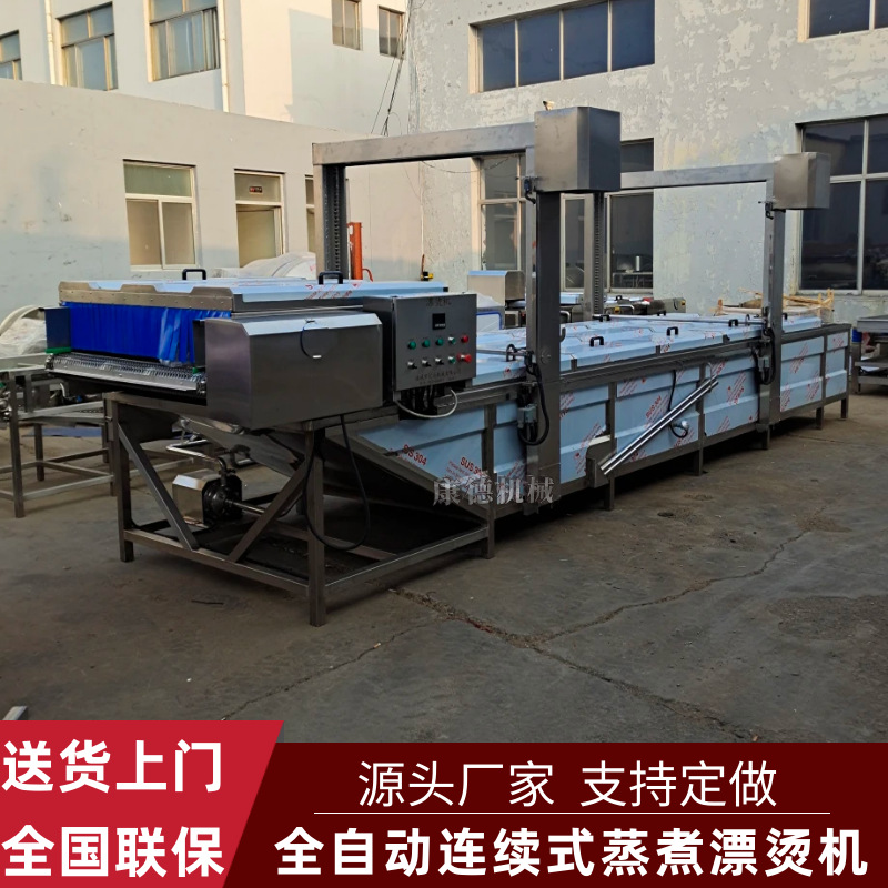 烘干豇豆护色焯水机 桑叶清洗杀青漂烫机 土豆片漂洗预煮漂烫机