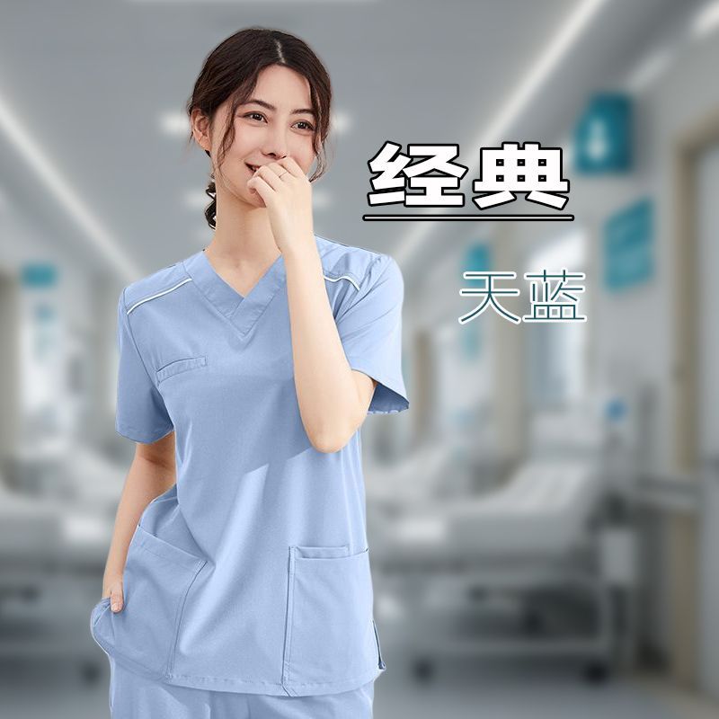 [핫그랩 6658세트] 어깨끈 사선 화이트 엣지 라이트블루 반팔 여성