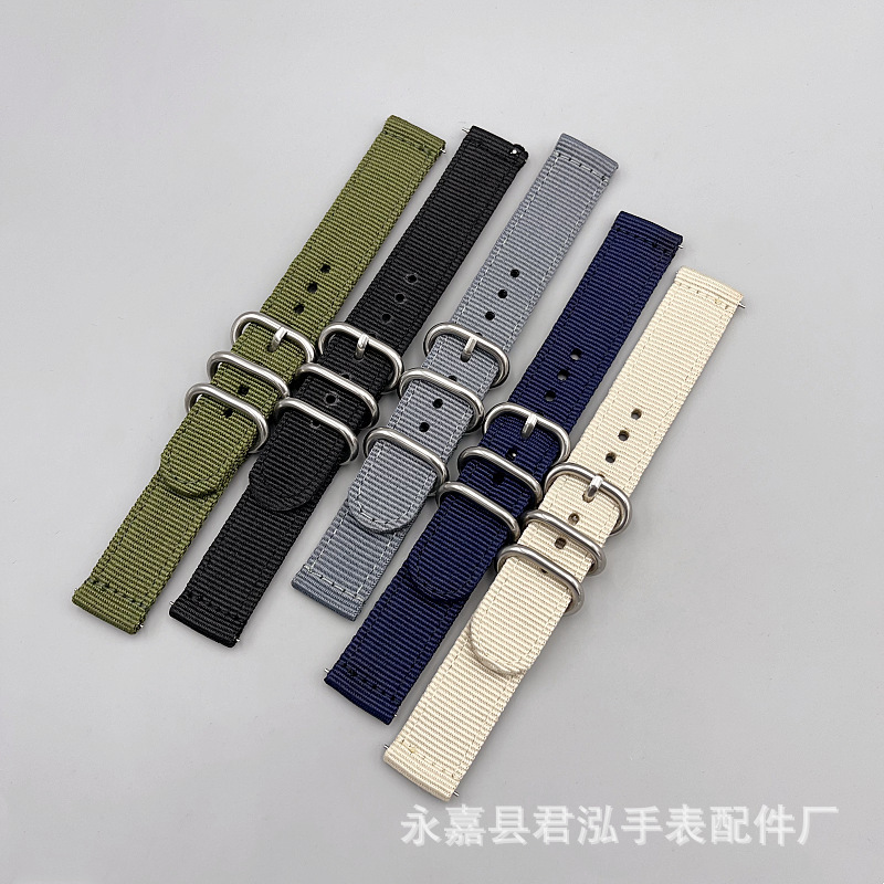 For Samsung Quick Detach Strap Gear s3s2 Thickened Nylon Canvas Strap Universal 18.20.22.24mm For Samsung Quick Detach Strap Gear s3s2 Thickened Nylon Canvas Strap Universal 18.20.22.24mm