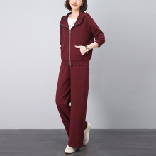 早秋休闲运动套装女2025新款时尚卫衣穿搭一整套高级感卫裤两件套
