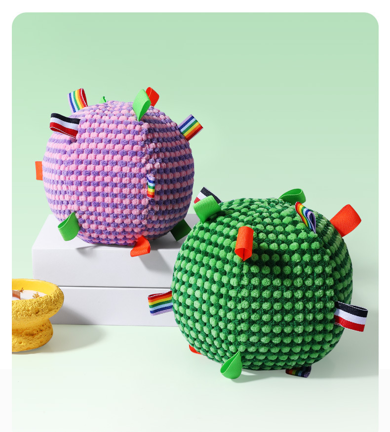 Balle à mâcher durable et roulante pour chiens et chats jouet_voghion.com