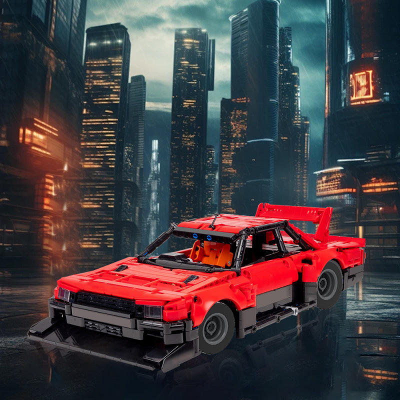 Compatible with Lego Technology Moc-178245 Nissan Skyline Super Outline (Kdr30) Car Building Block Model