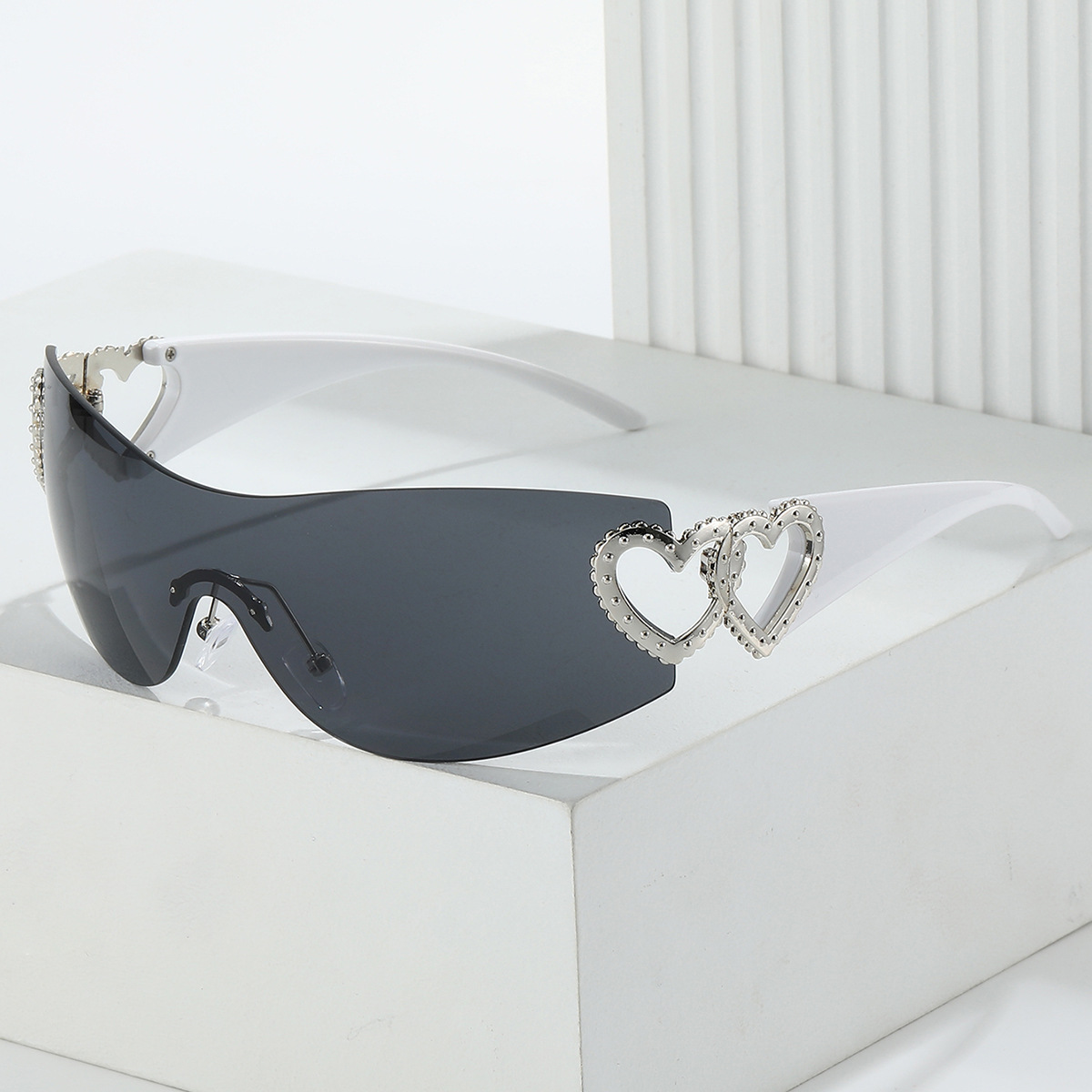 Star Pattern Fashion Star PC UV400 Protection Special-Shaped Mirror Frameless Sports Sunglasses
