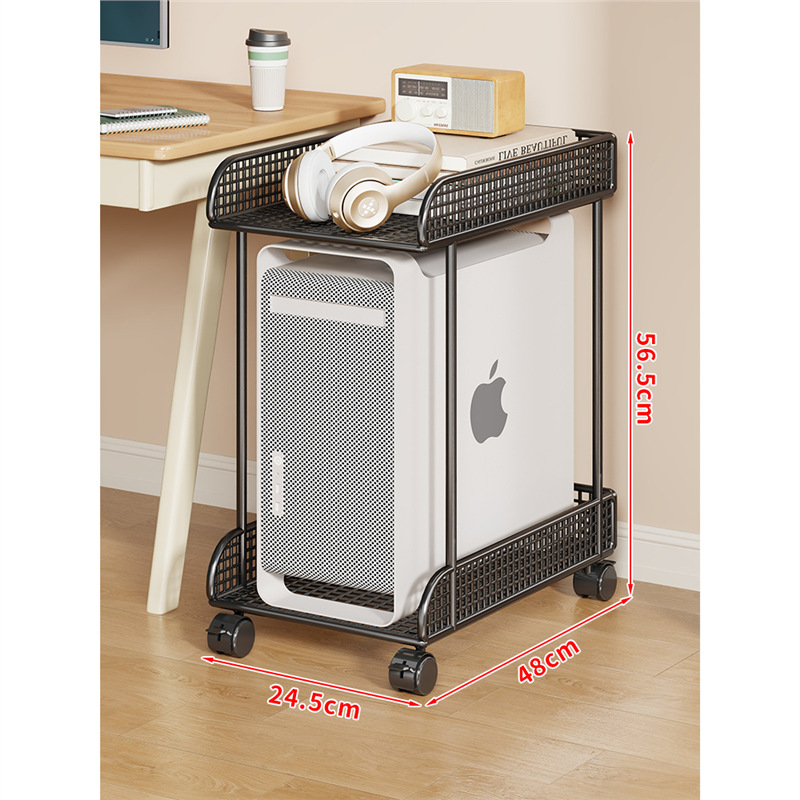 브레이크가 장착된 탈착식 검정색 대형 이중층 메인 프레임