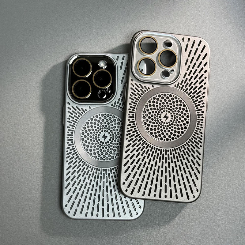 Magnetic Honeycomb Heat Dissipation Suitable for Apple 17Promax Mobile Phone Case, New Model with Lens Film, Iphone16 Protective Case Magnetic Honeycomb Heat Dissipation Suitable for Apple 17Promax Mobile Phone Case, New Model with Lens Film, Iphone16 Protective Case