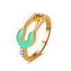 Brand fashionable cream small design ring