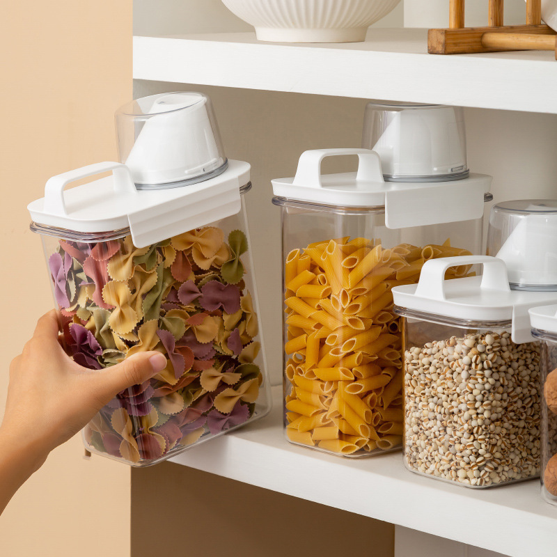 tanque de almacenamiento de granos domésticos, caja de preservación de bocadillos, tanque de almacenamiento de granos de cocina, tanque de sellado de granos domésticos