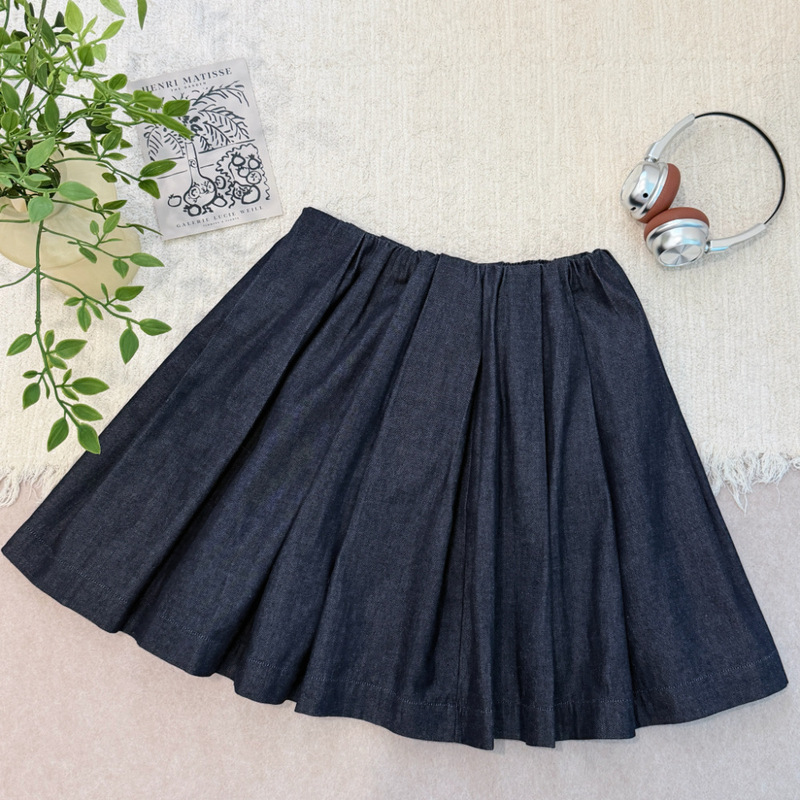 In stock/a*t100 cotton light and breathable, less prone to fading, bud-shaped denim umbrella skirt! In stock/a*t100 cotton light and breathable, less prone to fading, bud-shaped denim umbrella skirt!