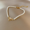 Fashionable trend universal beaded bracelet from pearl, light luxury style, internet celebrity, simple and elegant design