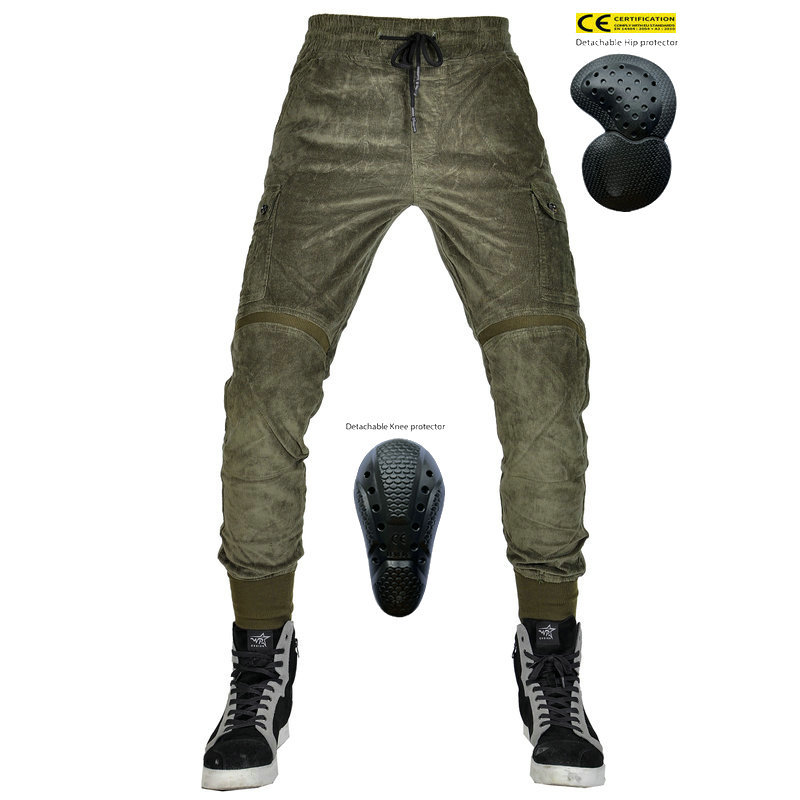Pantalones de montar motocicleta resistente al viento a prueba de viento Harley stretch PANA pantalones de mezclilla de los hombres resistentes al desgaste