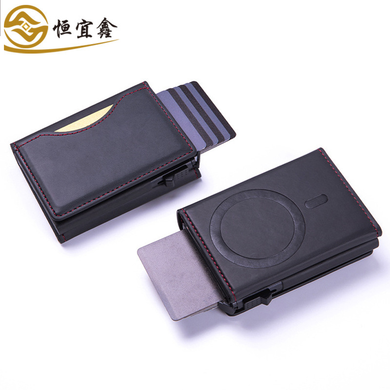 Apple Mobile Phone Magnetic Card Holder Aluminum Alloy Card Holder Large Capacity Hot Selling Women's Bag Coin Purse Id Storage Card Holder Apple Mobile Phone Magnetic Card Holder Aluminum Alloy Card Holder Large Capacity Hot Selling Women's Bag Coin Purse Id Storage Card Holder