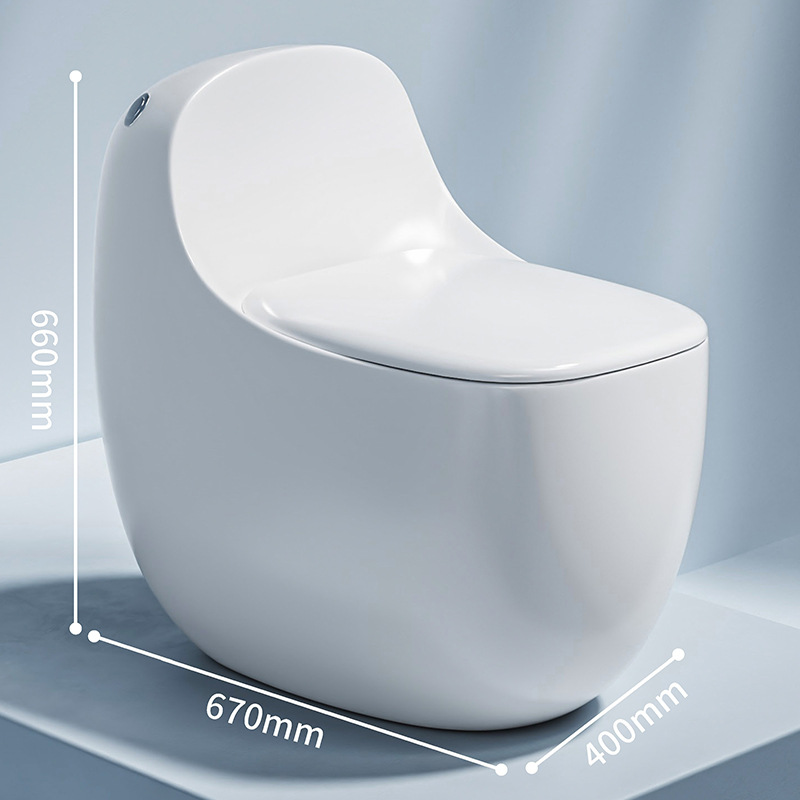 Inodoro ordinario con descarga doméstica, inodoro redondo de huevo, inodoro, decoración de casa de familia, proyecto de hotel, venta al por mayor transfronteriza