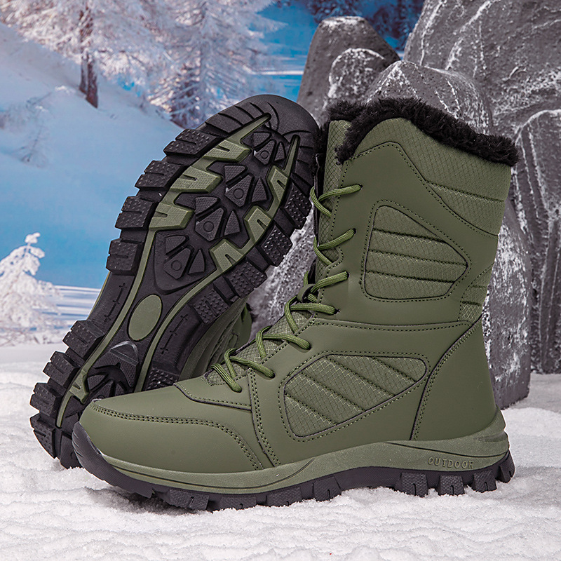 Botas de Nieve para Senderismo de Mujer de Cuero Sintético Térmicas image 6