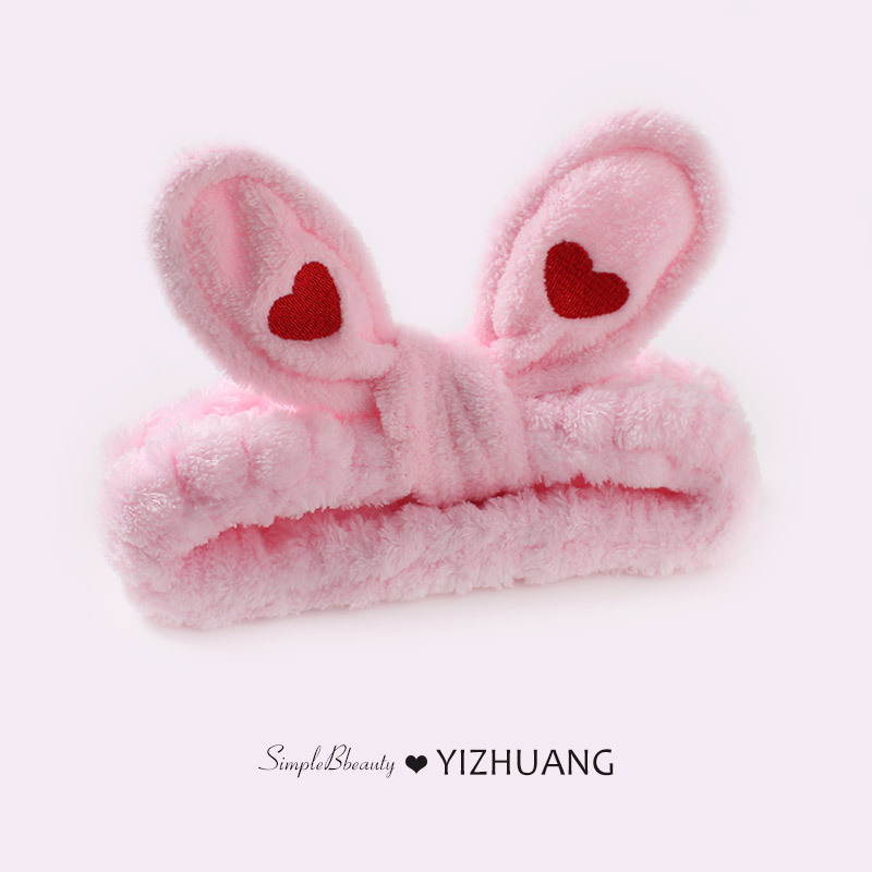 Máscara especial de banda de cabello de restricción simple de banda de cabello de lavado de la cara de mujer pinza de cabello rojo en línea 2025, nuevo toque de cabello otoño invierno