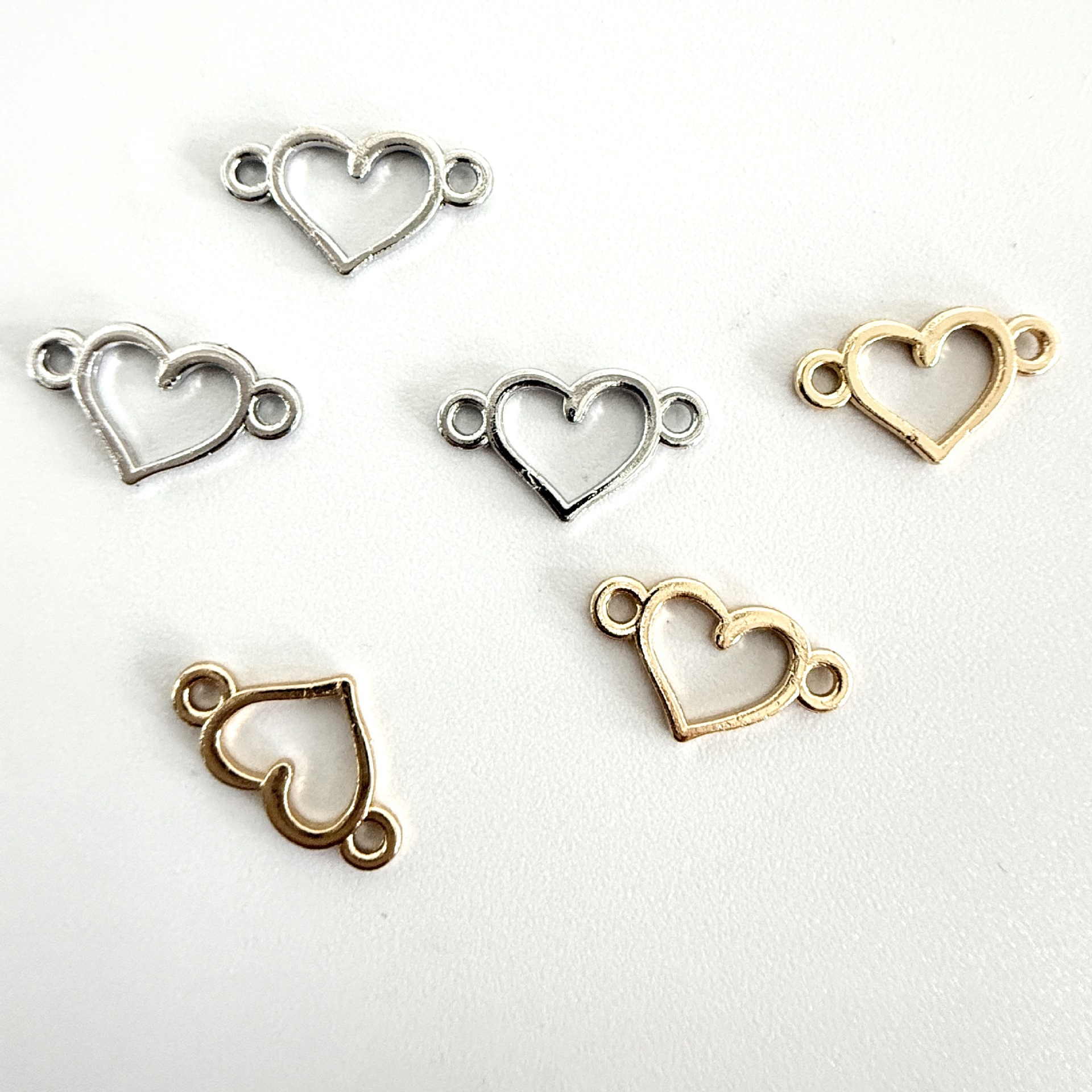 Accesorios de joyería de aleación DIY colgante hueco plata antigua conector de doble agujero accesorios de joyería collar pulsera