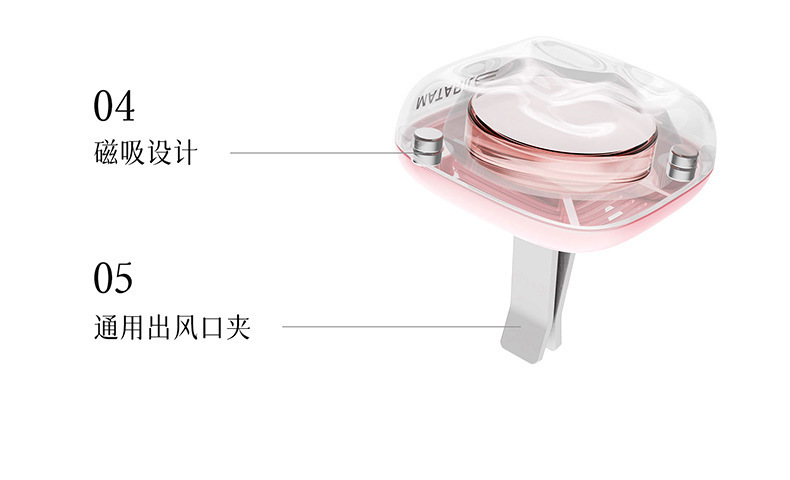 Small ice cube aromatherapy car air vent perfume, car perfume clip, high-end ice cube air freshener fragrance wholesale