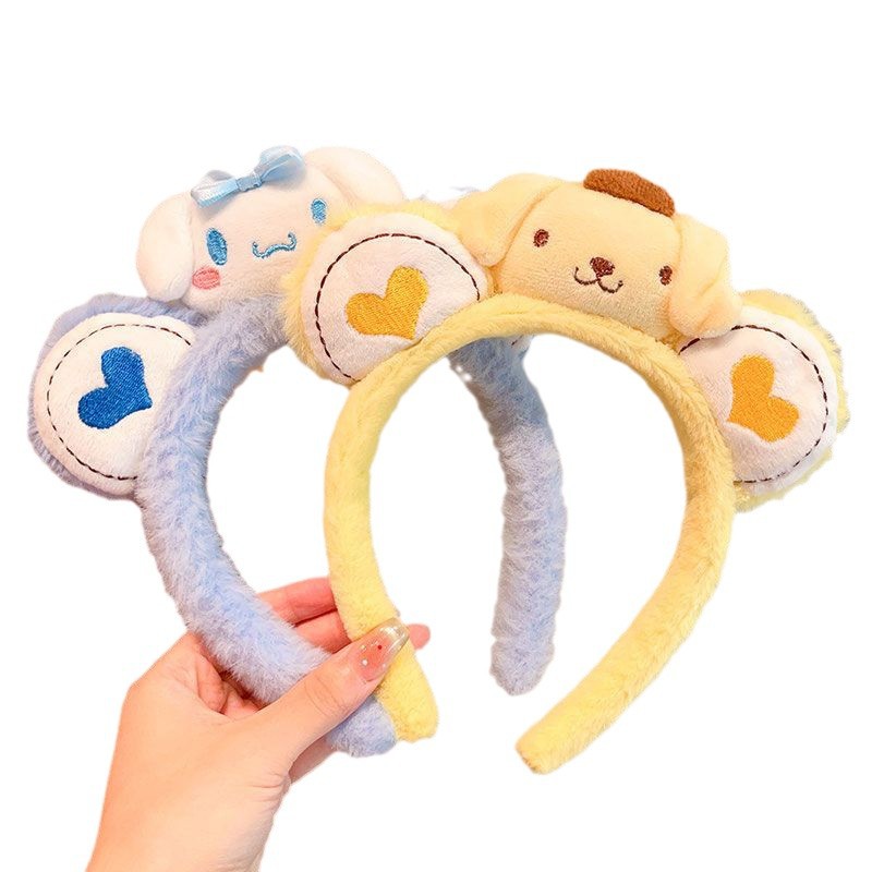 2024 nuevo dibujo animado lindos coolomi peludo de cabello para niñas no estrangular cabello de presión cabello para bebés de otoño y invierno