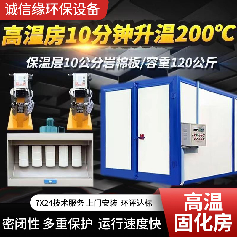 高温房固化炉老化房涂装全套静电喷塑设备工业烘干房高温烤漆房