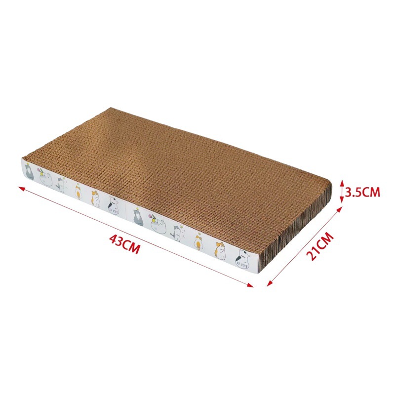 Tablero del rasguño del gato tablero recto resistente al desgaste no chip tablero de molienda de gato grande papel corrugado anti-rasguño gato juguete ola gato garra tablero