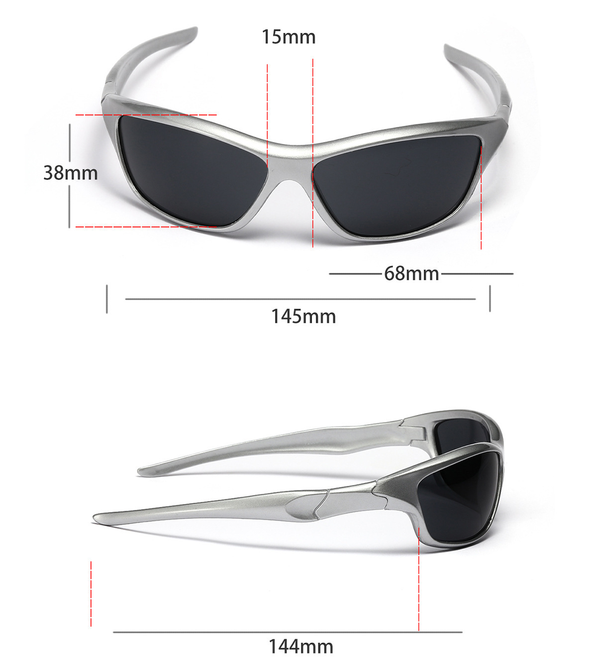 Xungesaibo futuristic glasses men's silver Y2K functional sunglasses ins female street Millennium hot girl sunglasses_voghion.com