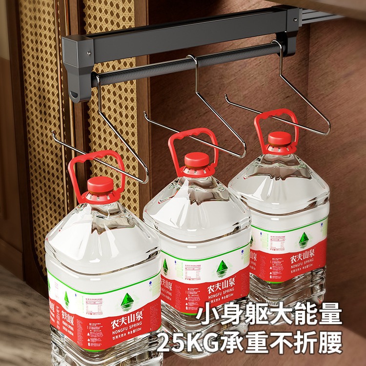 Pantalón de dibujo, guardarropa de riel deslizante telescópico, artefacto de almacenamiento incorporado, pantalón de amortiguación superior, riel deslizante de riel de marco de dibujo, fábrica