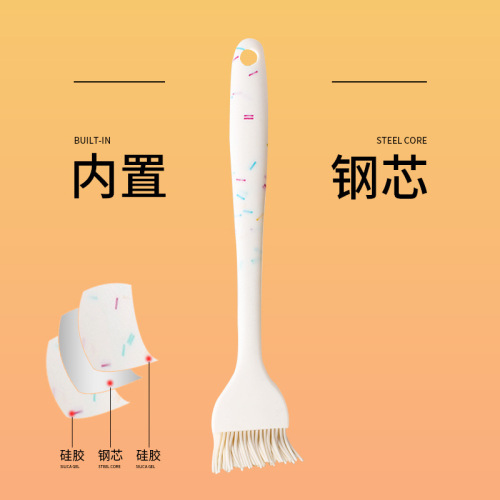 Oil brush kitchen pancake pancake food grade silicone oil brush household high temperature resistant baking silicone brush barbecue shabu