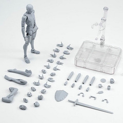 SHF Soul Frame Ryojin Yamashina Hiroyuki Takei DX Edition Luxury Male and Female Gray Skin Color Articulated Doll Model