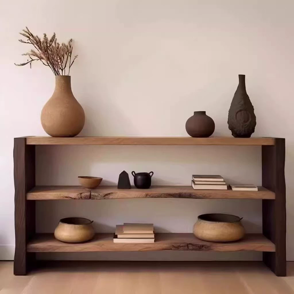 Тихий ветер, простой маленький журнальный столик, входной столик, столик, столик из цельного дерева, столик, столик