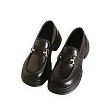 H 95790 Thick Sole Mary Jane Loafer Shoes Ӣ��СƤЬ ��
