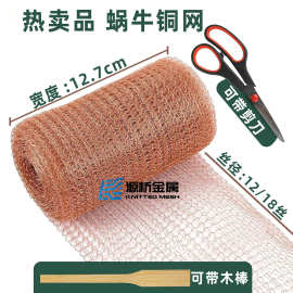 跨境现货12丝/18丝蜗牛铜网 园艺菜地防虫鼠过滤网房屋装饰紫铜网