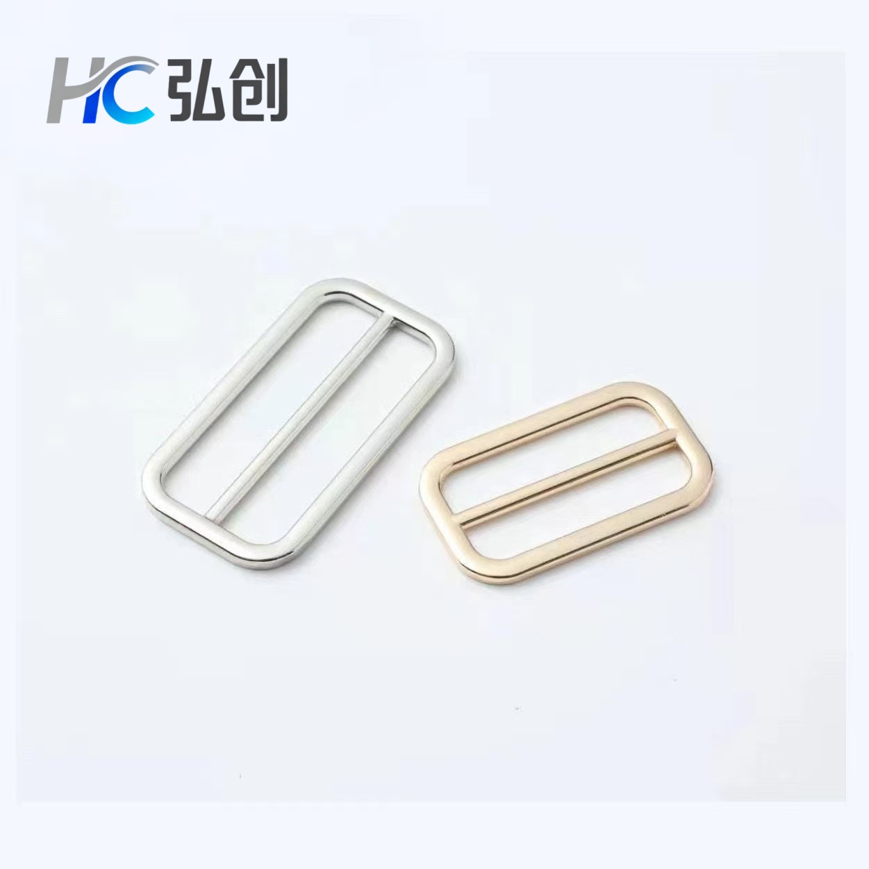 现货金属三档扣 圆角防刮伤大衣腰带扣 女装服饰调节纽扣 日字扣