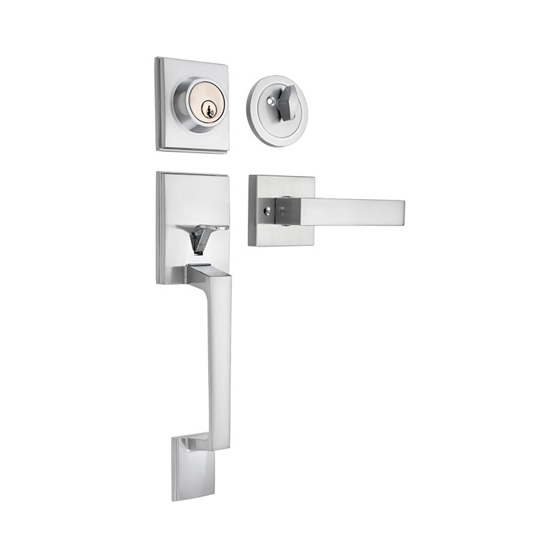 Cerradura de mano grande cerradura de puerta interior cerradura oculta unilateral cerradura de aleación de zinc exportación cerradura de cabeza plana cerradura de puerta metálica mayorista