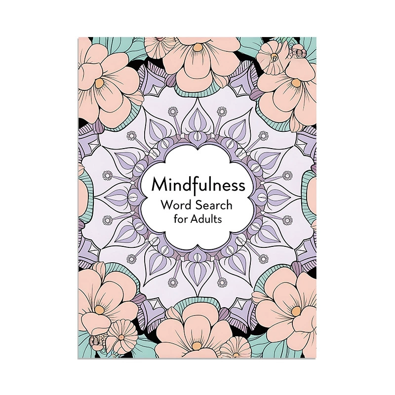 Кросс-бордерный бестселлер: книга-головоломка с поиском слов по теме осознанности для взрослых