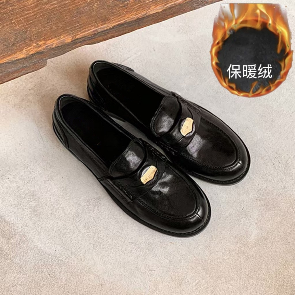 블랙(벨벳) 따뜻한 벨벳(플랫 힐 2.5cm)