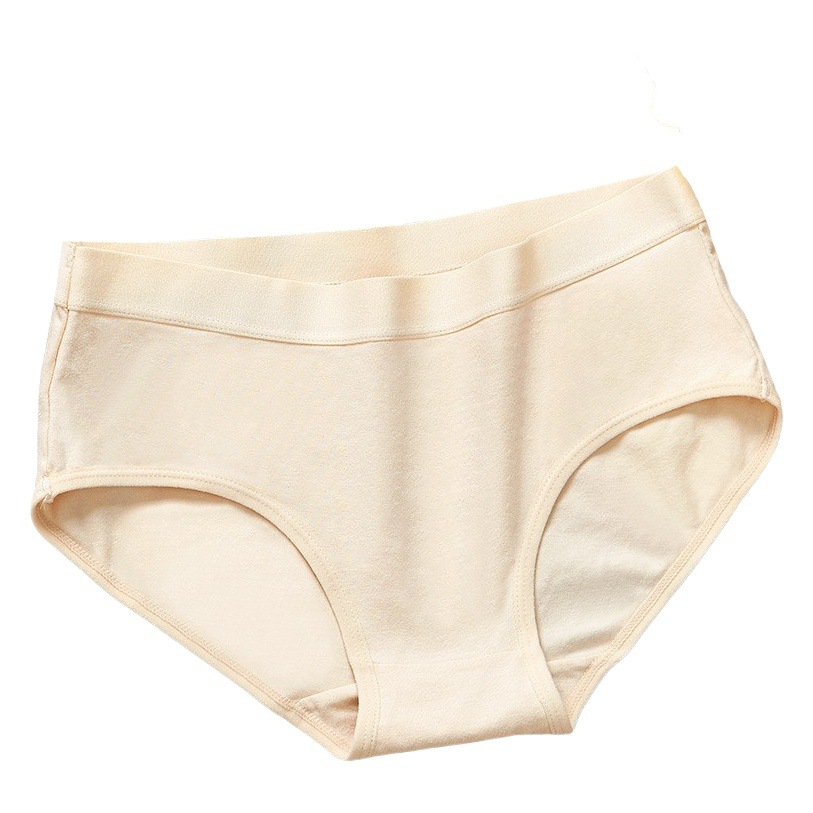 下着の女性綿の中腰の綿の底のズボンの日本の少女のシンプルな純色の女性の三角のズボンの卸売り