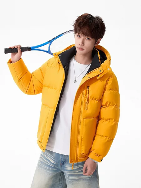 Cross-border plus-size cotton jacket, outdoor cold-proof and warm sports cotton coat, men's oversized hooded top, windproof cotton coat