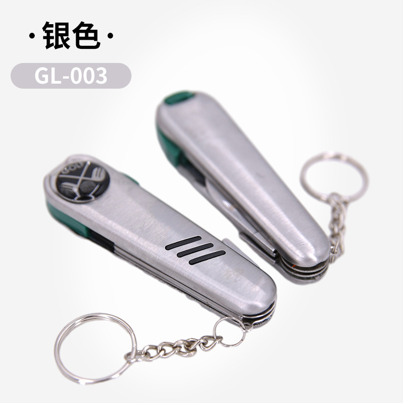 Fabricante en stock venta al por mayor nuevo Golf plegable multifuncional Acero inoxidable fruta Ridge tenedor herramienta de golf Accesorios