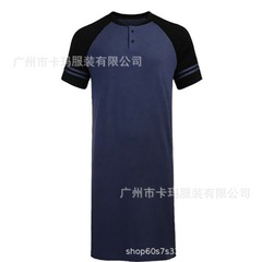 2024 AliExpress Amazon 新しいメンズルーズ大きいサイズ半袖カラーブロックホーム服マルチカラーマルチサイズ在庫あり