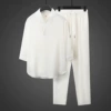 White trousers, set