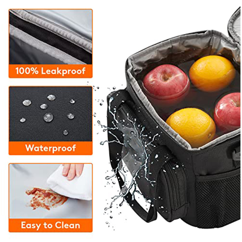 Amazon hot sale bolsa de almuerzo aislante caja de almuerzo suave refrigeración bolsa de mano puede ser portátil
