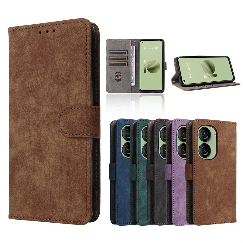 Applicable to Asus Asus Zenfone 10 mobile phone case Zenfone 9 mobile phone leather case lanyard bracket magnetic buckle bag