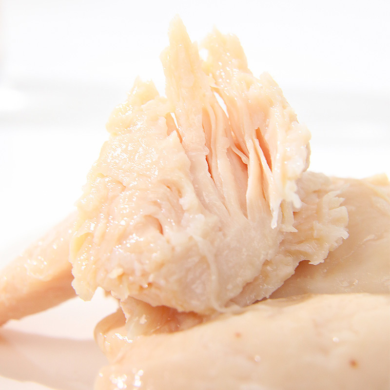 Comercio exterior Versión en inglés Pechuga de pollo Aperitivos para gatos Pechuga de pollo al vapor Nutrición Pechuga de pollo instantánea para mascotas Aperitivos para gatos