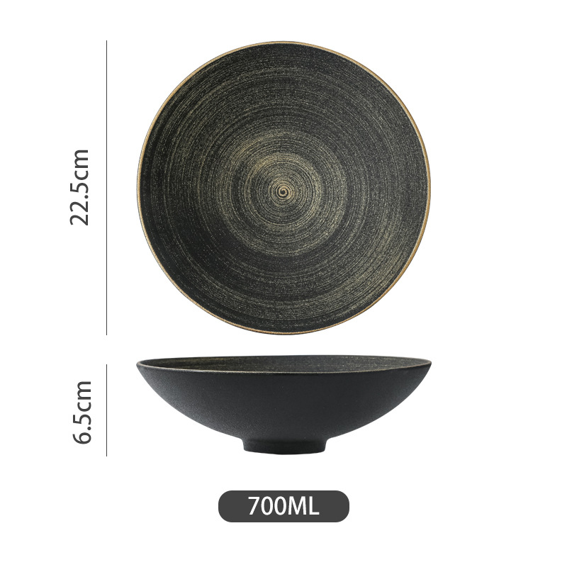 Cuerno de pie pequeño tazón grande (ondulación) C