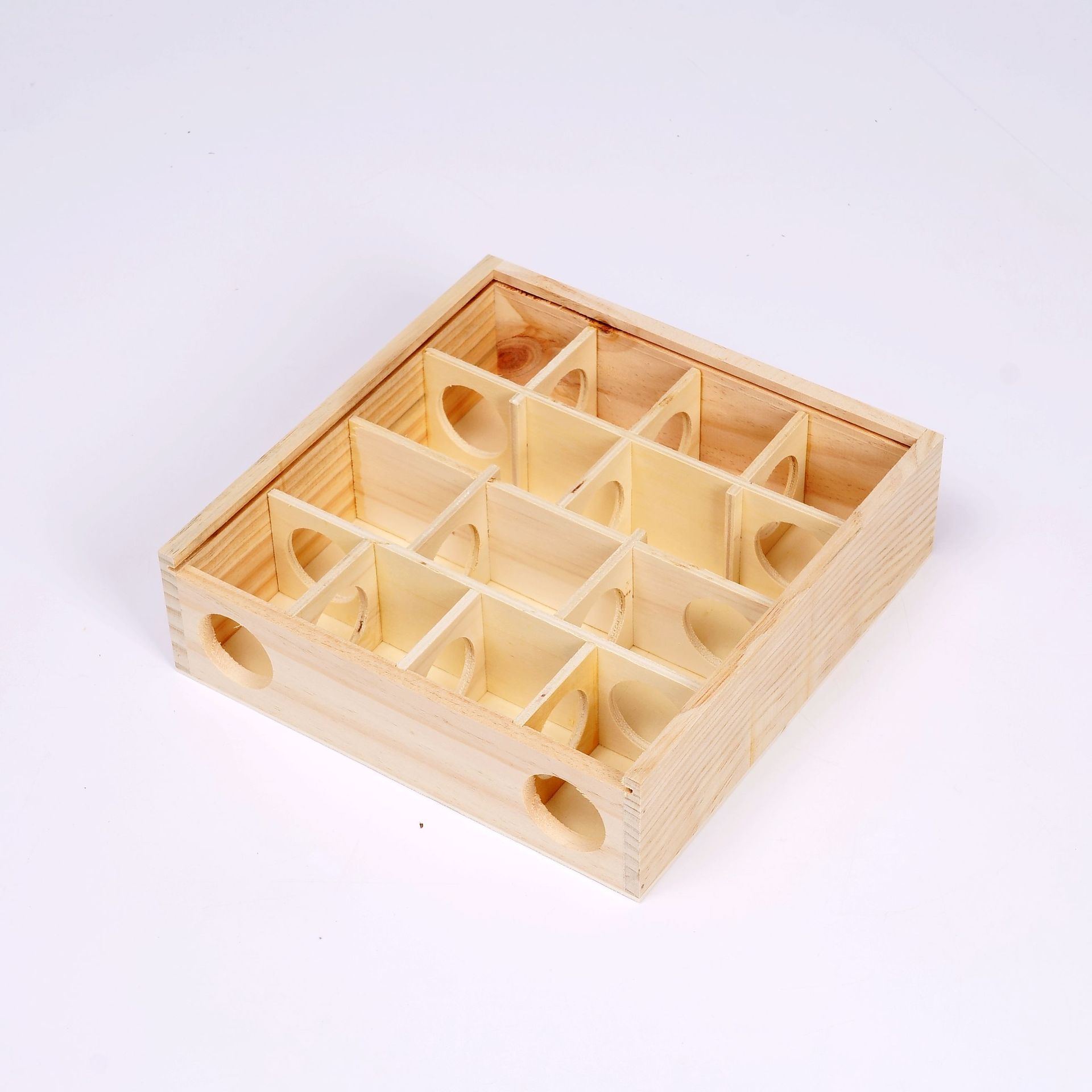 Amazon Hamster Maze Wooden Hamster Toy Supplies Log Intelligence Development Toy Solid Wood with Glass