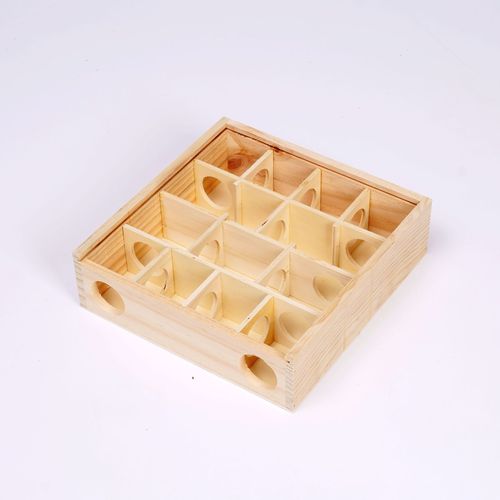 Amazon Hamster Maze Wooden Hamster Toy Supplies Log Intelligence Development Toy Solid Wood with Glass